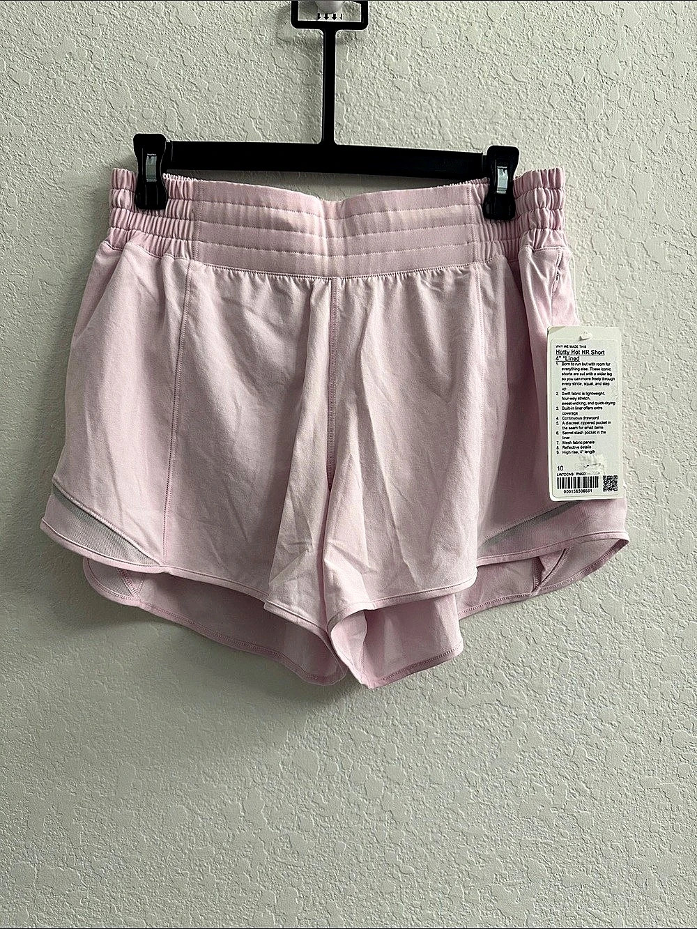 lululemon Hotty Hot HR Short 4" *Lined Athletic Shorts in Pink Organza Size 10
